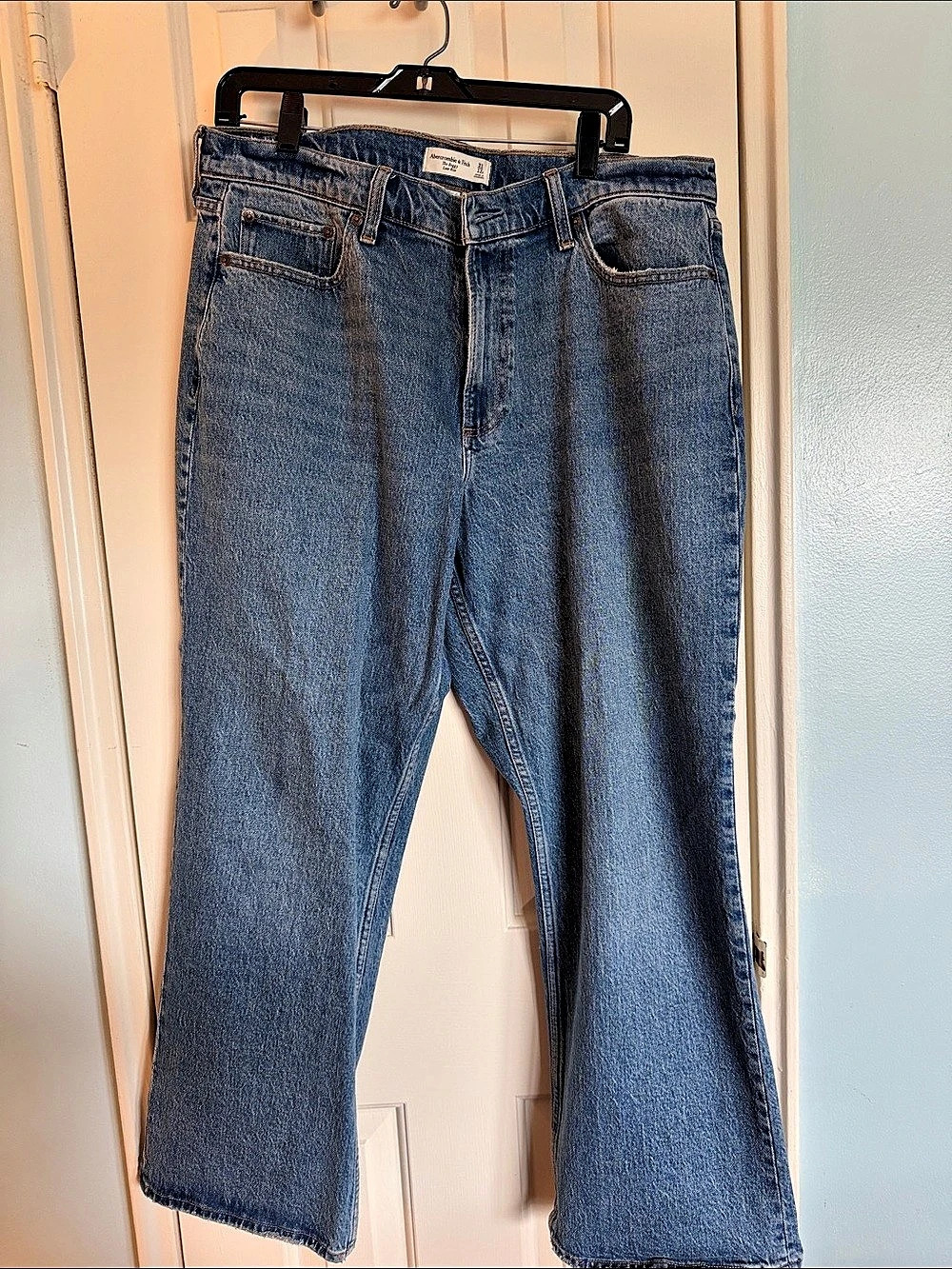 Abercrombie & Fitch The Baggy Low Rise Jeans Blue